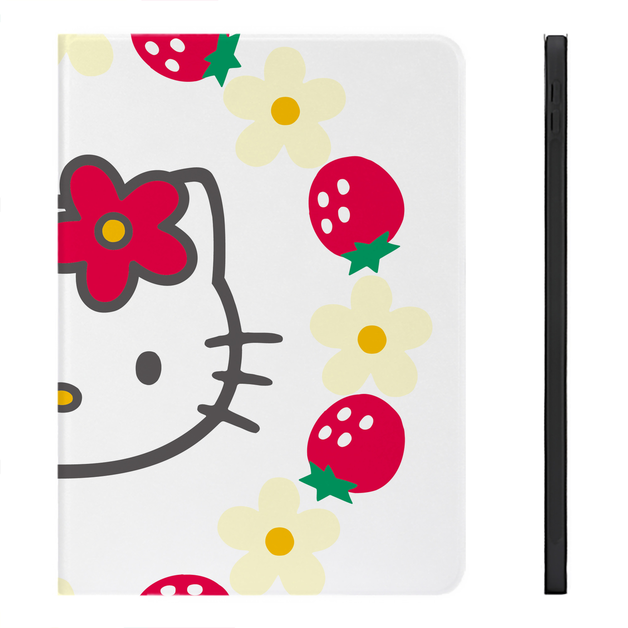 （画像用） Hello Kitty ハローキティ IPadケース ペンホルダー付き ブックスタイルデザイン